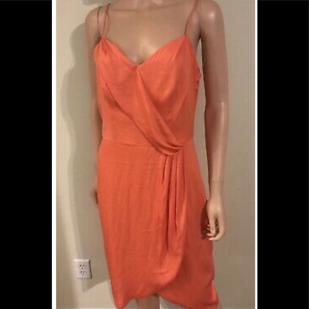Orange strap dress